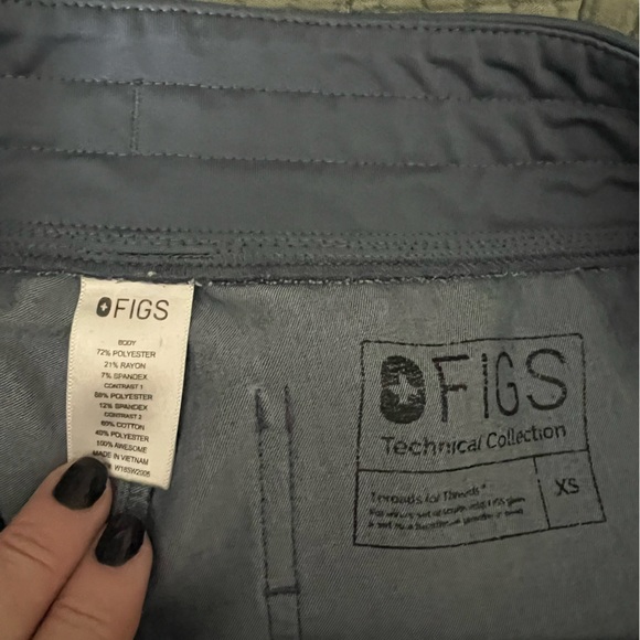 XS Figs Zamora Jogger Scrub Pant Heathered Denim - Picture 4 of 4